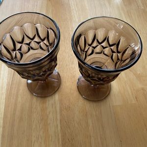 Vintage wine/dessert glasses. Super cute!